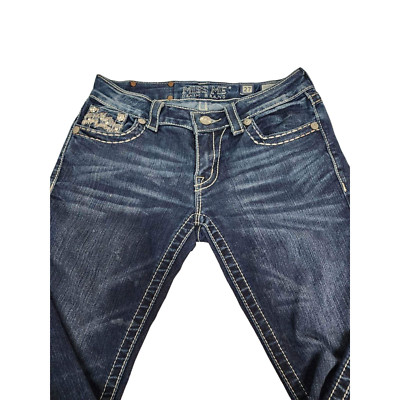 S.MAMA⭐︎ Womens Miss Me JE107252R Signature Dark Wash Skinny Jeans! Size 27