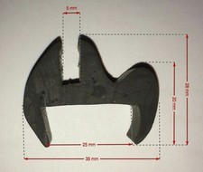 Profilgummi Fensterdichtung Vollgummi Scheibengummi Universalprofil 5/25mm