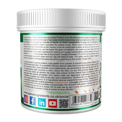 Gum Arabic Powder (Acacia) - Premium Quality Non-GMO Gluten Free Vegan Friendly - Picture 16 of 21