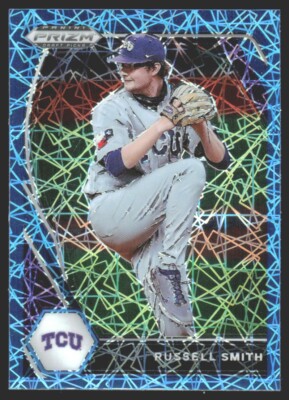 2021 Panini Prizm Draft Picks Blue Velocity Russell Smith #51 JJ1
