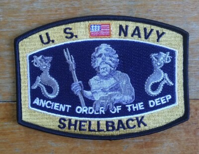 Navy Shellback King Neptune Hat Patch - Popular Patch Brand 4 thumbnail image