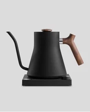 Fellow Stagg EKG Electric Tea Kettle, Matte Black With Walnut