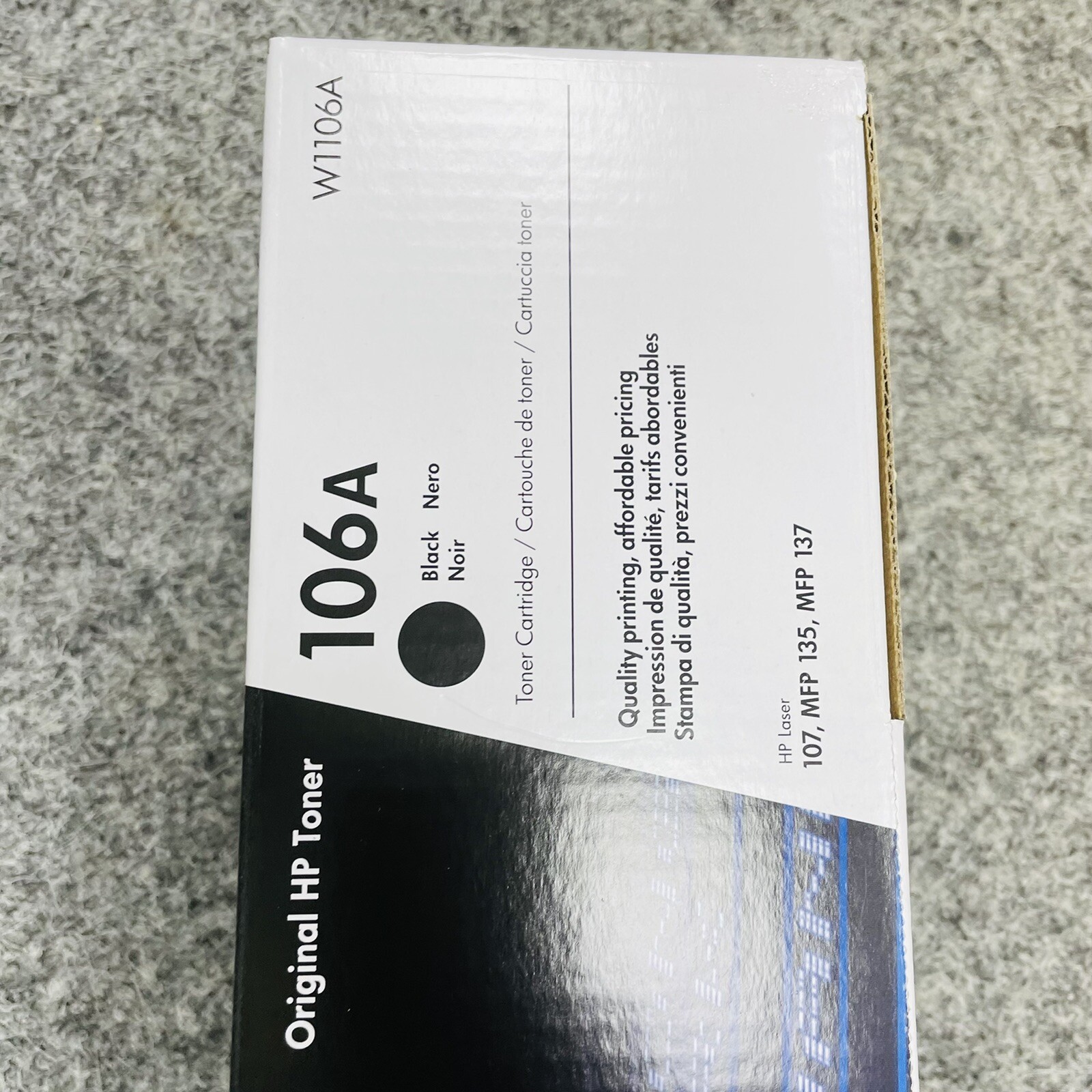 hp 106a black original laser toner cartridge w1106a price