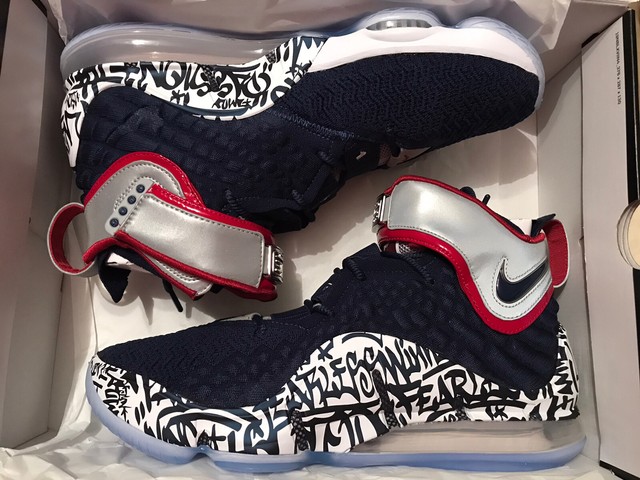 lebron 17 graffiti size 12