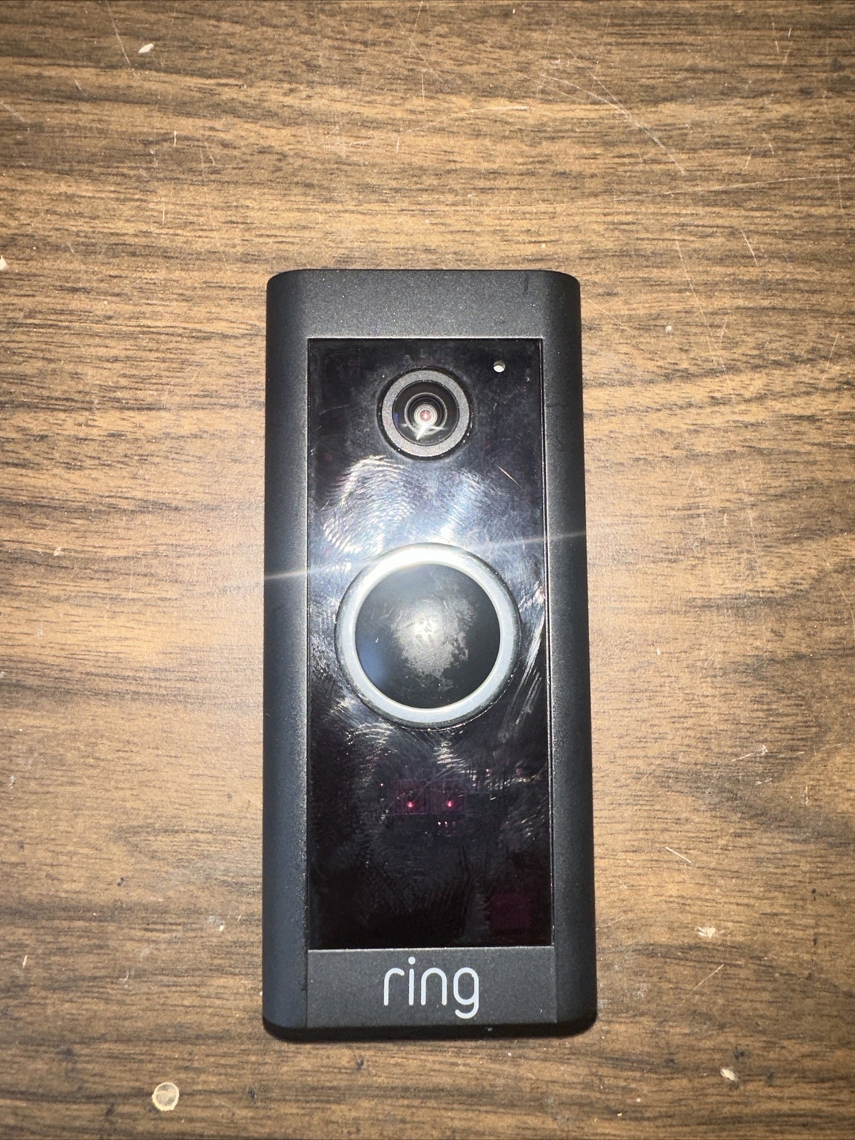 Ring Video Recording Doorbell Wired Camera Only Black WiFi Compatible