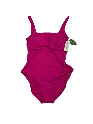 Tommy Bahama Palm Modern Over-the-Shoulder Square Neck One-Piece SZ 12 PINK NWT - 第 1/8 張圖片