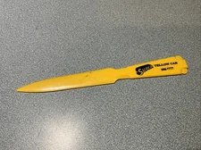 Vintage SUPER YELLOW CAB COMPANY LETTER OPENER MADE IN USA