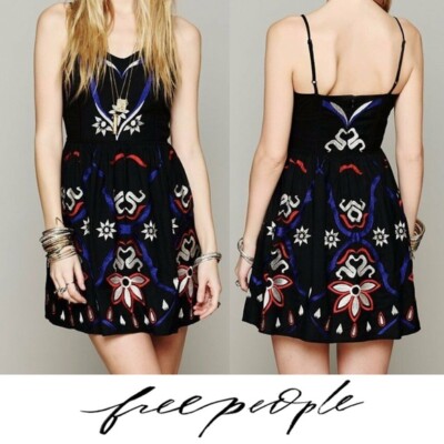 Free People Embroidered Fit & Flare Dress Black SZ: M Free People embroidered d | eBay Free People Embroidered Fit & Flare Dress Black SZ: M Free People embroidered d | eBay