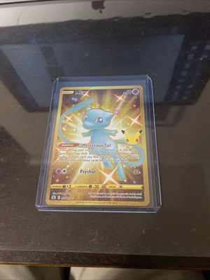 Pokemon 25th Celebrations Gold Shiny Mew Secret Rare 25/25 Nm/M Pack