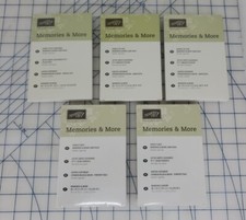 retired STAMPIN' UP Memories  More card paper packs NEW x5