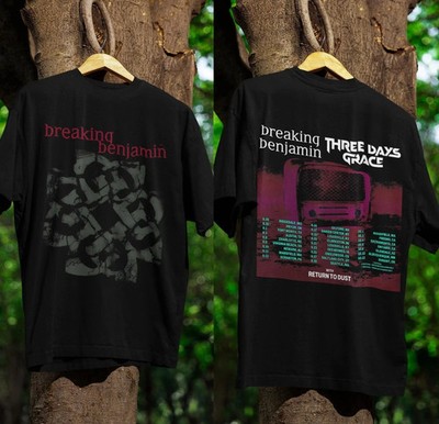 Breaking Benjamin Three Days Grace Band Tour 2025 T-Shirt reprint AN54875