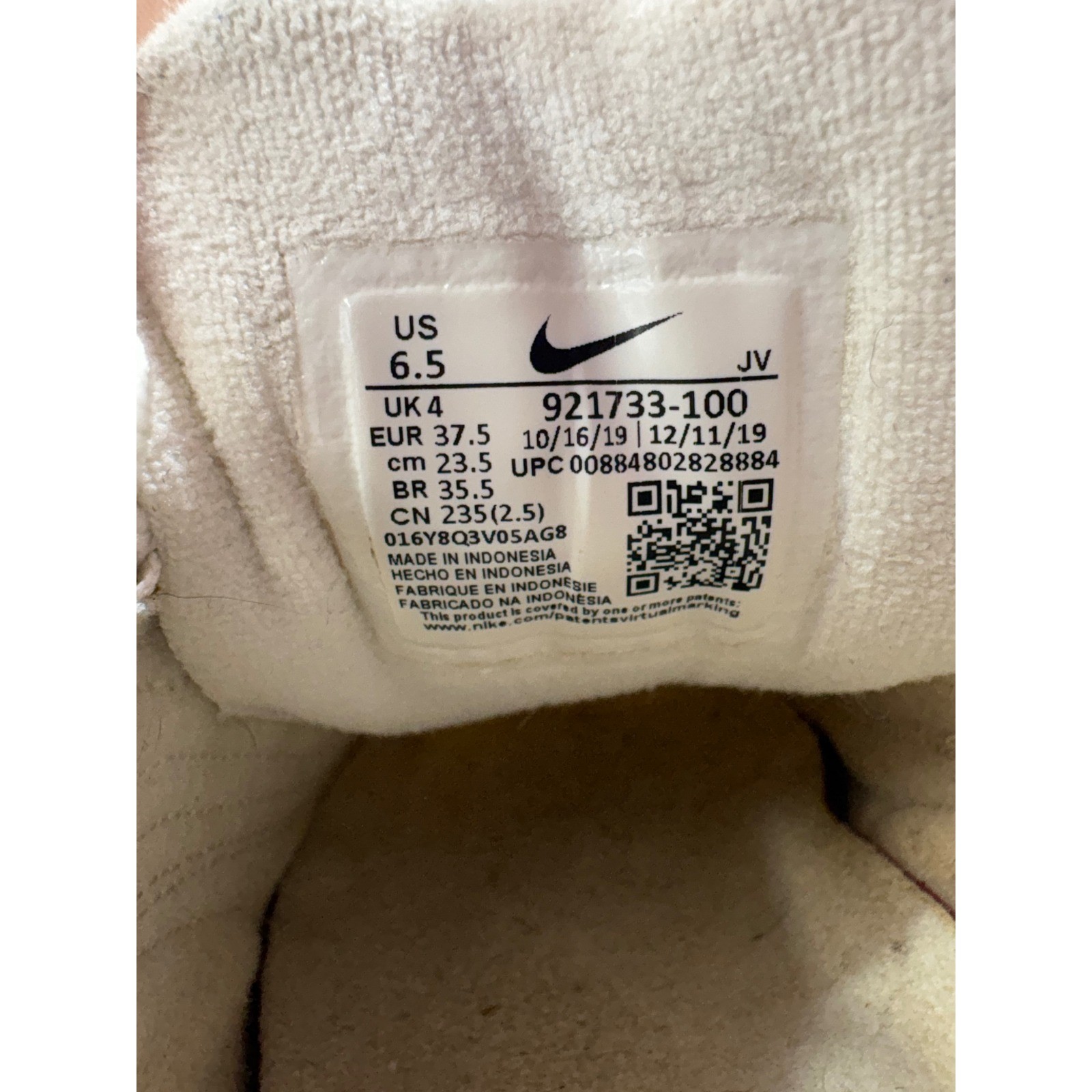 Nike Air Max 97 White Athletic Running Shoes Cushioned Women's Size 6.5 thumbnail 7