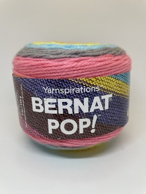 Lot: 2 Cakes Yarnspirations Bernat POP! Yarn Color: Pop Art.  Preowned READ