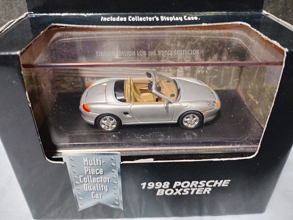 Porsche Boxster Silver 1998 Hot Wheels Collectibles #19807 edición limitada nuevo en caja Foto 3 de 4