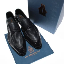 Di Bianco NWB Firenze Leather Loafers Size 43 (US 10) in Abisso Dark Blue