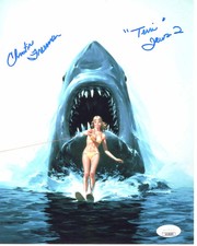 Christine Freeman signed 8x10 Photo Terri Jaws 2 JSA Authentication