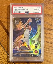 2021 Cade Cunningham Spectra Gold /10 RC PSA True Gold! Prizm Pistons Rookie