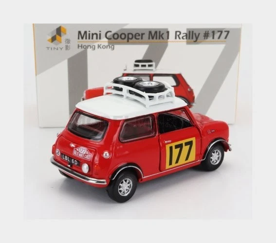 TINY TOYS ATC66018 MORRIS - MINI COOPER S N 177 WINNER RALLY MONTECARLO 1967 RAU - Immagine 2 di 2