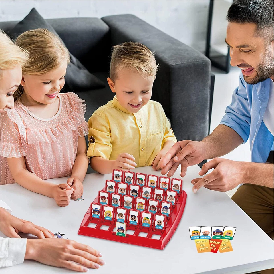 QUIÉN ES??? Juego de Mesa para Niños y Familia Juego de Adivinanzas Divertido Juego Puzzle Foto 4 de 4