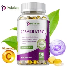 Resveratrol Capsules 1450mg - Natural Antioxidant, Anti Aging, Anti Inflammatory