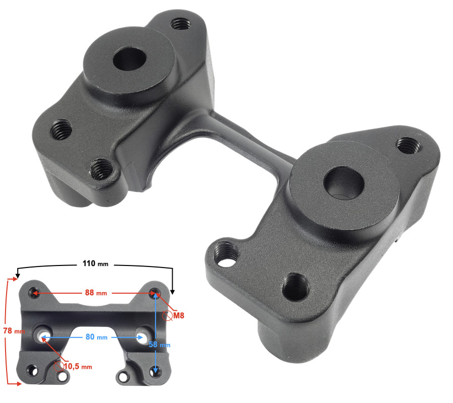 Support de guidon Stratos 125 : embase inférieure pour trajets urbains - 4