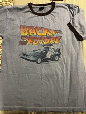 Vintage Thunder Creek 90s Back to the Future Blue Ringer T-Shirt Mens Size Large