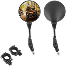 1Paar Motorrad Spiegel Rückspiegel Klappbarer 360° Gewinde Motorradspiegel  E-7