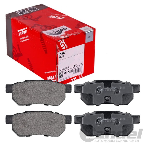 Trw BremsbelÄGe Hinterachse Passend FüR Honda Accord Civic Crx Integra-image