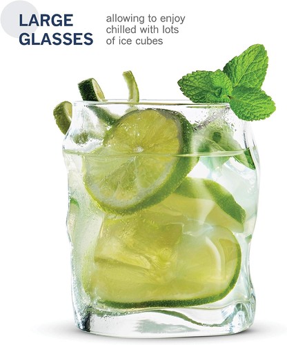 Sorgente Double Old Fashioned Gläser, 14,25 Unzen, weiß, 4 Stück (1er Pack) - Bild 8 von 9