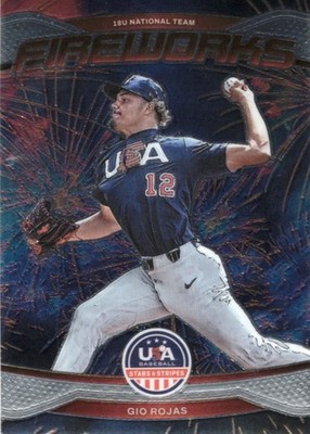 Gio Rojas, 2026 USA Baseball Stars & Stripes Chrome ''Fireworks'' insert