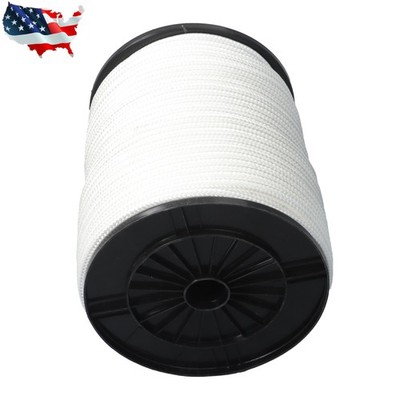 3/8'' Nylon Rope 500FT Solid Braid High UV and Abrasion Resistance Industrial