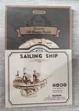 Robotime 3D Laser-Cut Wooden Puzzle Sailing Ship Craft Model Kit Educational NEW