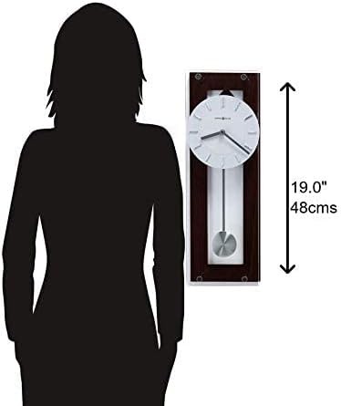 Howard Miller Emmett Wall Clock II, Espresso Finish - Silver Finished Pendulum, 