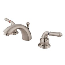 Kingston Brass KS295 Naples 1.2 GPM Mini-Widespread Bathroom - Nickel