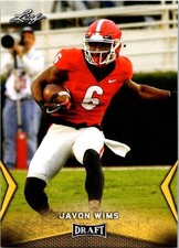 Javon Wims 2018 Leaf Draft Football Card #28