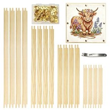 16 PCS Needlepoint Stretcher Bars with 60 Tacks - 16 Pieces