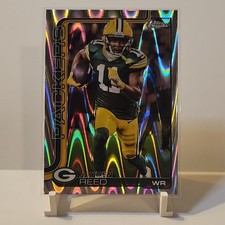 2025 Topps Chrome Jayden Reed #107 Green Bay Packers Raywave Refractor