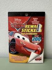 Disney Pixar Cars REWARD STICKERS Over 200 Unused Complete Schoolwork Art Craft
