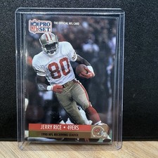 1991 NFL Proset Football Jerry Rice #11 San Francisco 49ers League Leader NFL