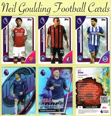 Topps 2025-26   Premier League 2026   Fußball Karten #1 bis #180