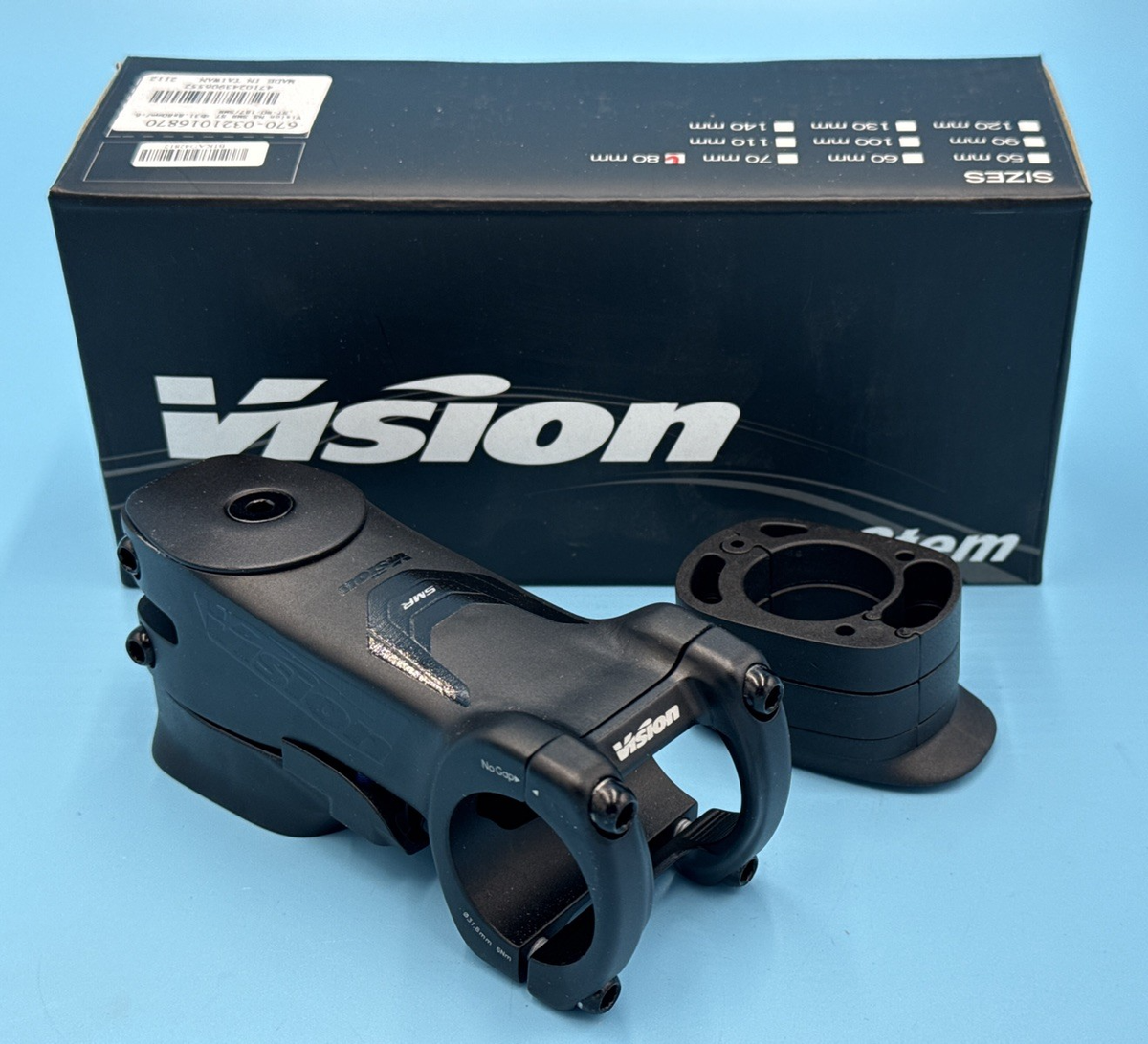 Vision NS SMR ST 31.8 x 80mm -6° Alloy Integrated Routing Stem NEW