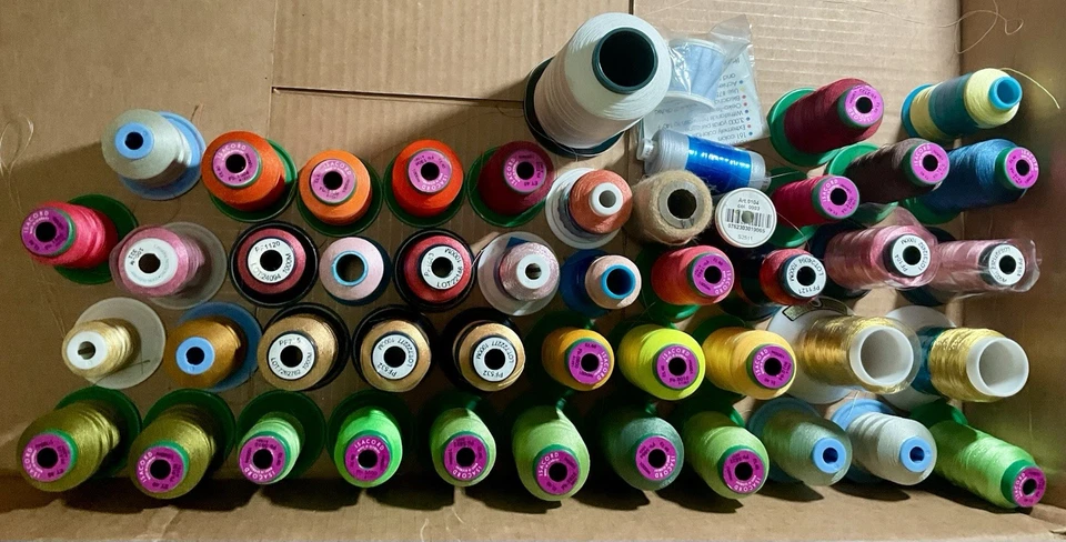 Isacord Embroidery Thread 100% Polyester 1000m Made in Germany Mixed Lot of 45 - Image 3 of 4