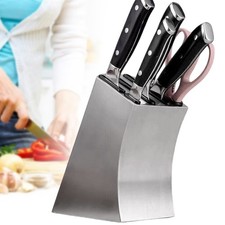 For Kitchen Stainless Steel Knife Block Set Knives Organizer Holder Storage