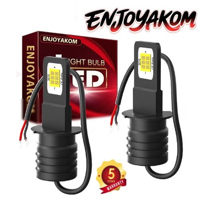 H3 2x LED Fog Light Bulbs Conversion Kit High Power Bright White 8000lm 6000K