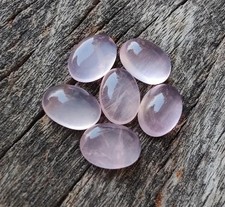 AAA Natural Rose Quartz"Smooth" Oval Shape Loose Gemstone For Jewelry Making