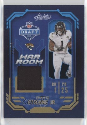 2021 Absolute War Room Materials Gold 19/75 Travis Etienne Jr Rookie RC 0f5t