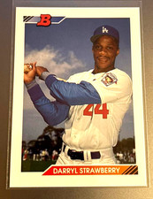 1992 Bowman - Darryl Strawberry #40 Dodgers Centered MINT Card