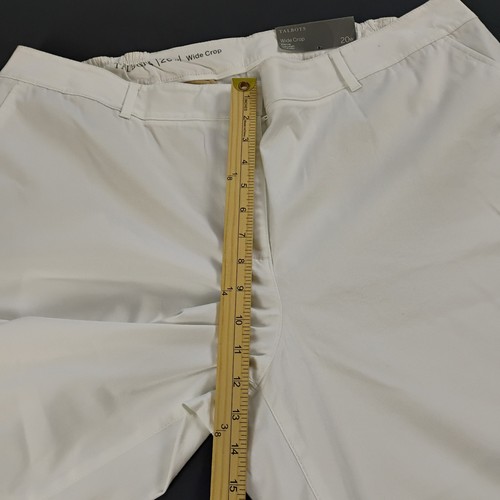 Talbots Wide Crop Women's Size Plus 20W White Elastic-Waist Curvy Fit NEW $79.50 - Bild 9 von 15