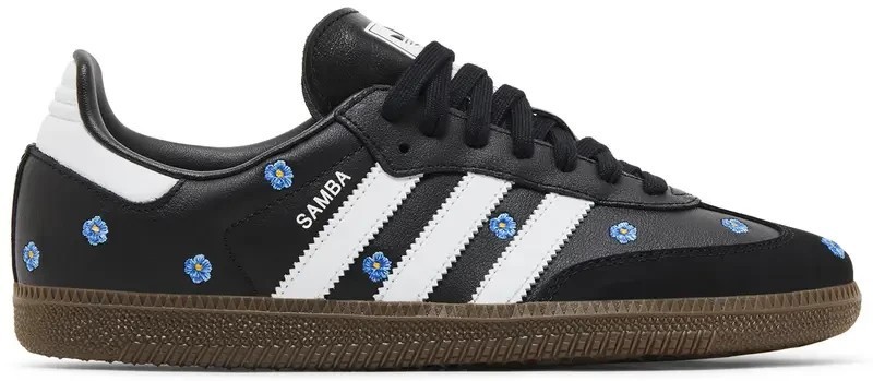 美品adidas Samba ブラック 花柄 シューズ25cm 美品adidas Samba ブラック 花柄 シューズ25cm 予約商品] adidas