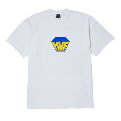 HUF BIG BLOCK TEE WHITE